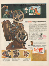 1947 Ampro Precision Equipment Enjoyment 8 mm Movie Projector Vintage Print Ad picture