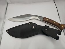 Condor Knife Kukri Heavy Fixed Blade Steel Hardwood Handle Leather Sheath No Box picture