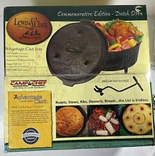 Camp Chef Lewis And Clark Camp Dutch Oven 1 7/8 Quarts Seasoned Deep Dish Lid picture