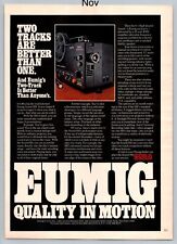 Eumig Sound 910 Super 8 Projector Promo Vintage 1978 Full Page Print Ad picture