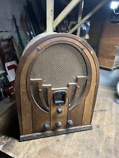Vintage Old Superheterodyne Philco 60 Electric Tube Radio Wood Cathedral Parts picture