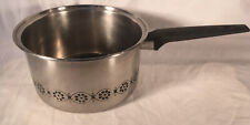 EKCO 3 QT. 3 Ply Sauce Pan Stainless Steel Made in USA Vintage picture