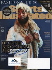ODELL BECKHAM JR AUTOGRAPH SIGNED SPORTS ILLUSTRATED MAGAZINE COA picture