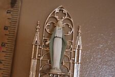 Vintage mother Mary holy water wall holder picture