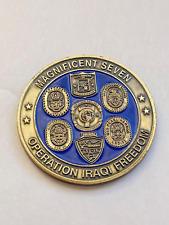 Original Challenge Coin Magnificent  7 Operation Iraq Freedom Amphibious Task picture