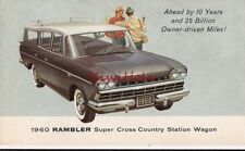 Postcard 1960 Rambler Super Cross Country Station Wagon picture
