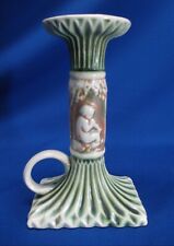 1916 ROSEVILLE POTTERY DONATELLO PATTERN CHAMBERSTICK CANDLE HOLDER picture