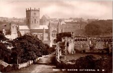 Vintage real photo postcard - ST DAVIDS CATHEDRAL Wales unposted picture