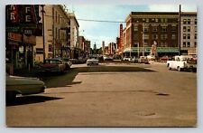 Cheyenne Wyoming Classic Cars On Street VINTAGE Postcard picture