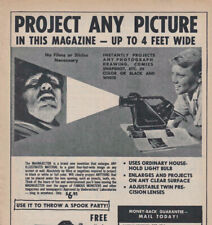 Vintage 1963 Picture Projector - MAGNAJECTOR Original Print Promo Ad 21x28cm STI picture