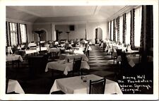 Real Photo Postcard Dining Hall at The Foundation in Warm Springs, Georgia picture