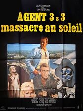 Poster Folded 47 3/16x63in Agent 3S3, Massacre Au Sun 1968 George Ardisson Ec picture