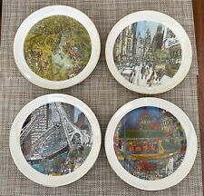 Vintage Franklin McMahon Plates, Limited Chicago Edition - Set of Four picture