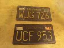 1963 California  License Plate  Black Base - Single,as Pair  picture