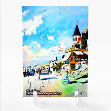 THE BOARDWALK AT TROUVILLE Claude Monet Painting Card GleeBeeCo Holo Paint #THCL picture