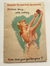 1940's Fold Open Advertising Season's Greeting Card w/ Pinup Girls by MacPherson picture