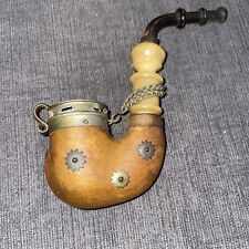 Vintage Collectable Swiss Made Lidded B.B.K Tobacco Mountain Briar Pipe picture