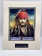 Portrait of Johnny Depp Pirates of The Caribbean 8”x10” Matted In 12”x15” Border picture