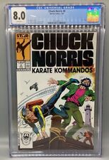 1987 Marvel Comics - Chuck Norris - Karate Kommandos #4 CGC 8.0 picture