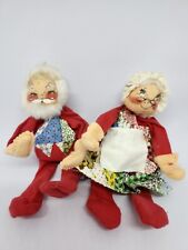 Vintage Annalee Mobilitee Mr & Mrs Santa Claus Dolls 8