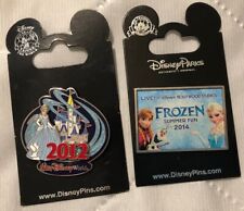 Retired Disney Trading Pins 2014 Frozen Show Opening And 2012 Cinderella NEW picture