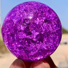 165G  Natural Titanium Rainbow Quartz sphere Crystal ball Healing picture