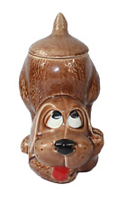 Vintage 1970s McCoy USA 0272 Hound Dog Cookie Treat Jar Canister picture