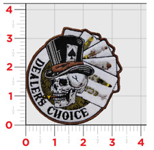 MARINE CORPS VMA-231 ACE OF SPADES DEALERS CHOICE EMBROIDERED HOOK & LOOP PATCH picture