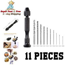 Pin Vise Pen Hand Twist Drill Bits Rotary Tool Set For Jewelry Metal Wood Repair picture