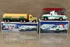 Vintage 1990's Hess Toy Truck Lot of 2 Tanker Rescue Truck picture