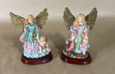 Vintage Lot of 2 Resin Angel Figurines picture