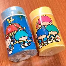 Sanrio Vintage Goropikadon Hello Kitty TUXEDOSAM Eraser 2-Pieces set from japan picture