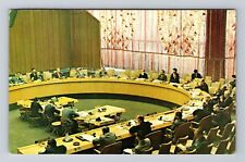 New York City NY, United Nations Economic/Social Council, Vintage Postcard picture