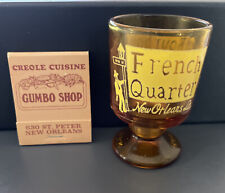 (1) FRENCH QTR BOURBON STREET shot glass and (1) CREOLE GUMBO SHOP matchbook picture