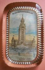 1901  Pan American Exposition Electric Tower Glass Paperweight by Empire Art Co. picture