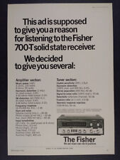 1966 Fisher 700-T Stereo Receiver vintage print Ad picture