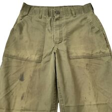 Trouser Mens Cotton OG-107 Military Cargo Pants Size 32x27 Vietnam picture