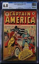 Captain America Comics #66 CGC FN 6.0 1st Appearance Golden Girl Timely 1948 picture