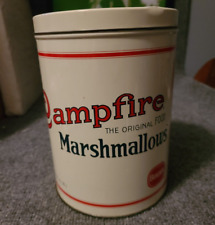 Borden CAMPFIRE Marshmallows Tin 1920's Replica Can 16oz. Finest Quality picture