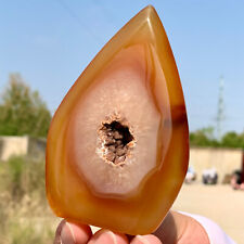 128G Natural and beautiful agate crystal cave Droplet shape Druze picture