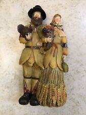 Fall Harvest Pilgrim Man And Women Creepy 7” Figure See Photos For Nightmares picture