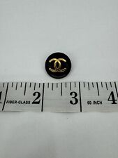 Chanel CC Logo Black and Gold Button picture