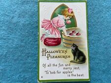 Halloween Pleasures Vintage Postcard picture