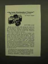 1959 Alpa Reflex Camera Ad - Swiss Watchmakers Camera picture