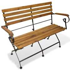 NNEVL Folding Garden Bench 112 cm Solid Acacia Wood picture