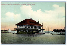1912 Detroit Yacht Club's Home Belle Isle Park Michigan MI Antique Postcard picture