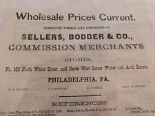 484 Civil War Price Circular Food Produce Etc Philadelphia 1863 Wholesale picture