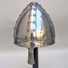 Norman Nasal Helmet Wearable - Medieval Armor Metallic One Size Fits All, picture