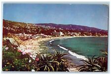 c1910's Laguna Beach Waves Bathing Scene California CA Unposted Vintage Postcard picture