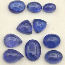 50 Carats Finest Quality Tanzanite Matching Pairs Cabochon Lot picture